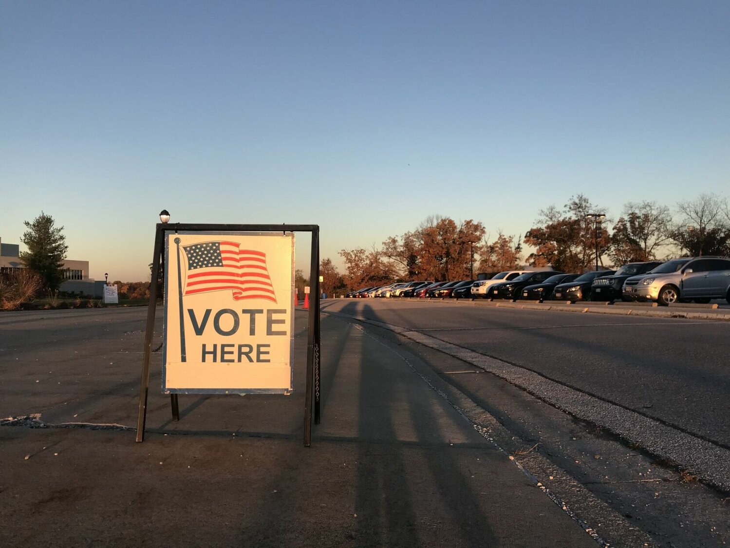 An election sign is seen outside of Mizzou Arena in November 2020 in Columbia. A trial begins Friday in Jefferson City challenging a Missouri voter ID law passed in 2022.


Photo by Tessa Weinberg | Missouri Independent